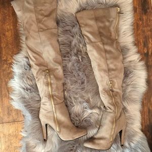 Platform Over The Knee Boots